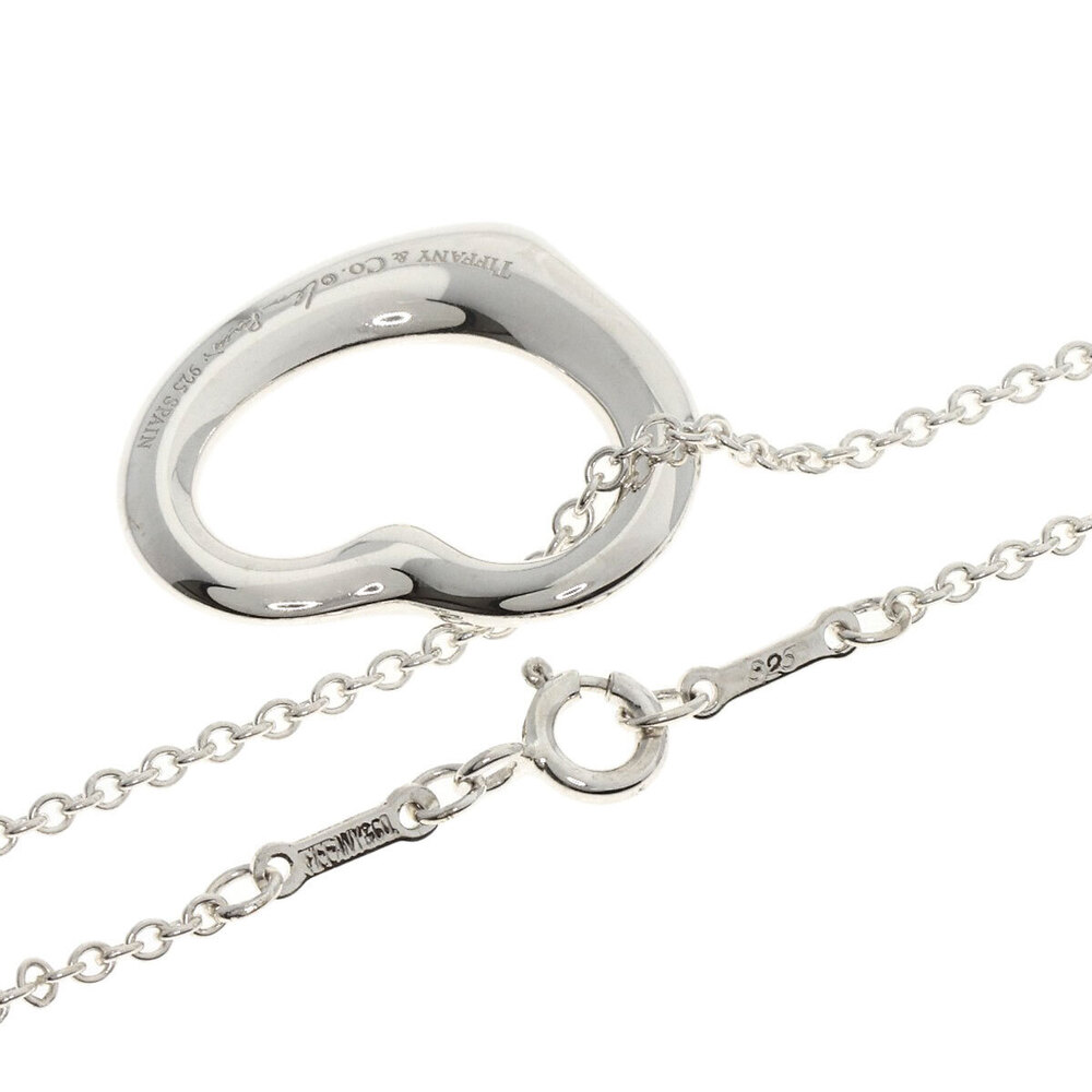 Tiffany Co Open Heart Necklace Silver - Picture 1 of 5